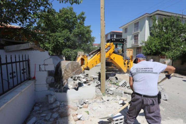 İnönü Mahallesi 14 Sokakta Genişletme Çalışması
